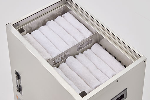 ホットタオル収納量