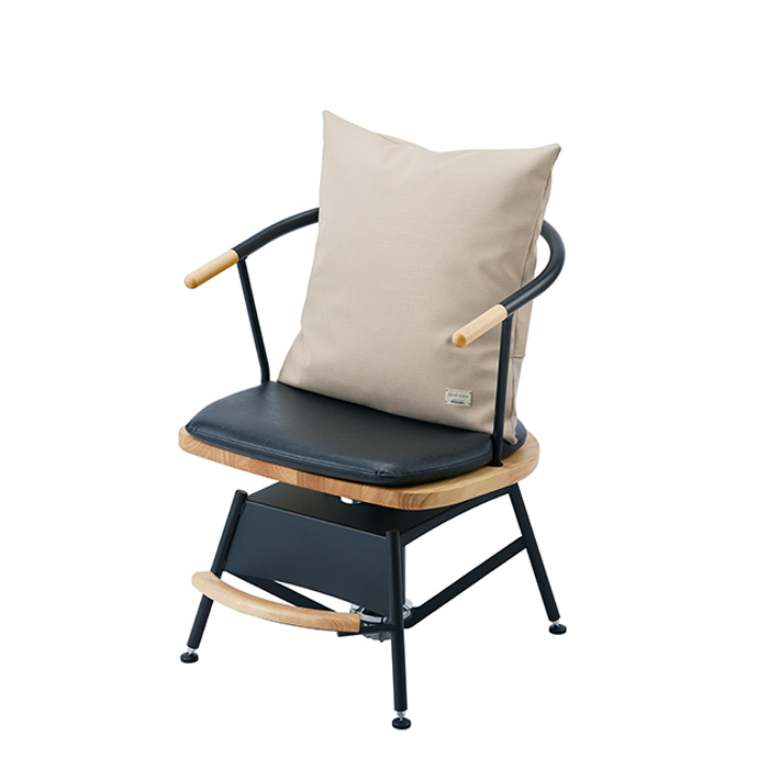 <四つ脚ベース>クッション:アイボリー(MN3)/フレーム:ブラック(B)