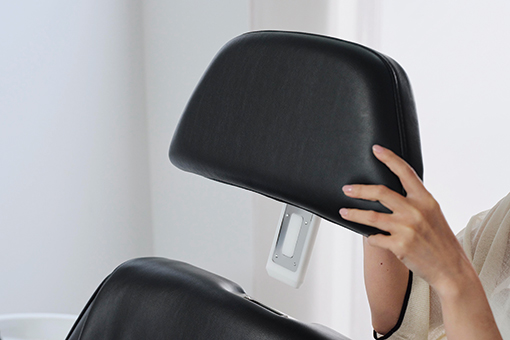 枕形状を刷新したことで、 エステメニューもより快適に。