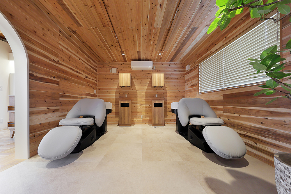 シャンプーブース