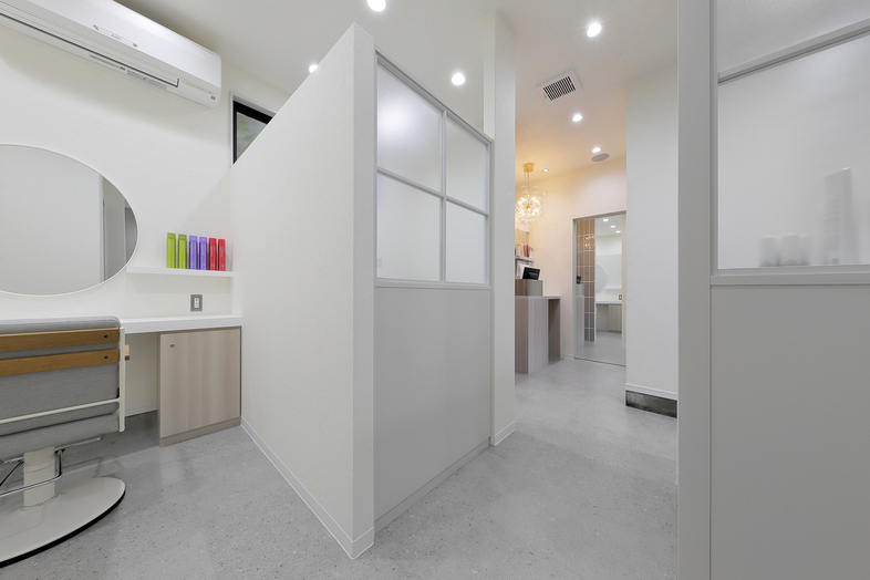 レセプションまでの通路