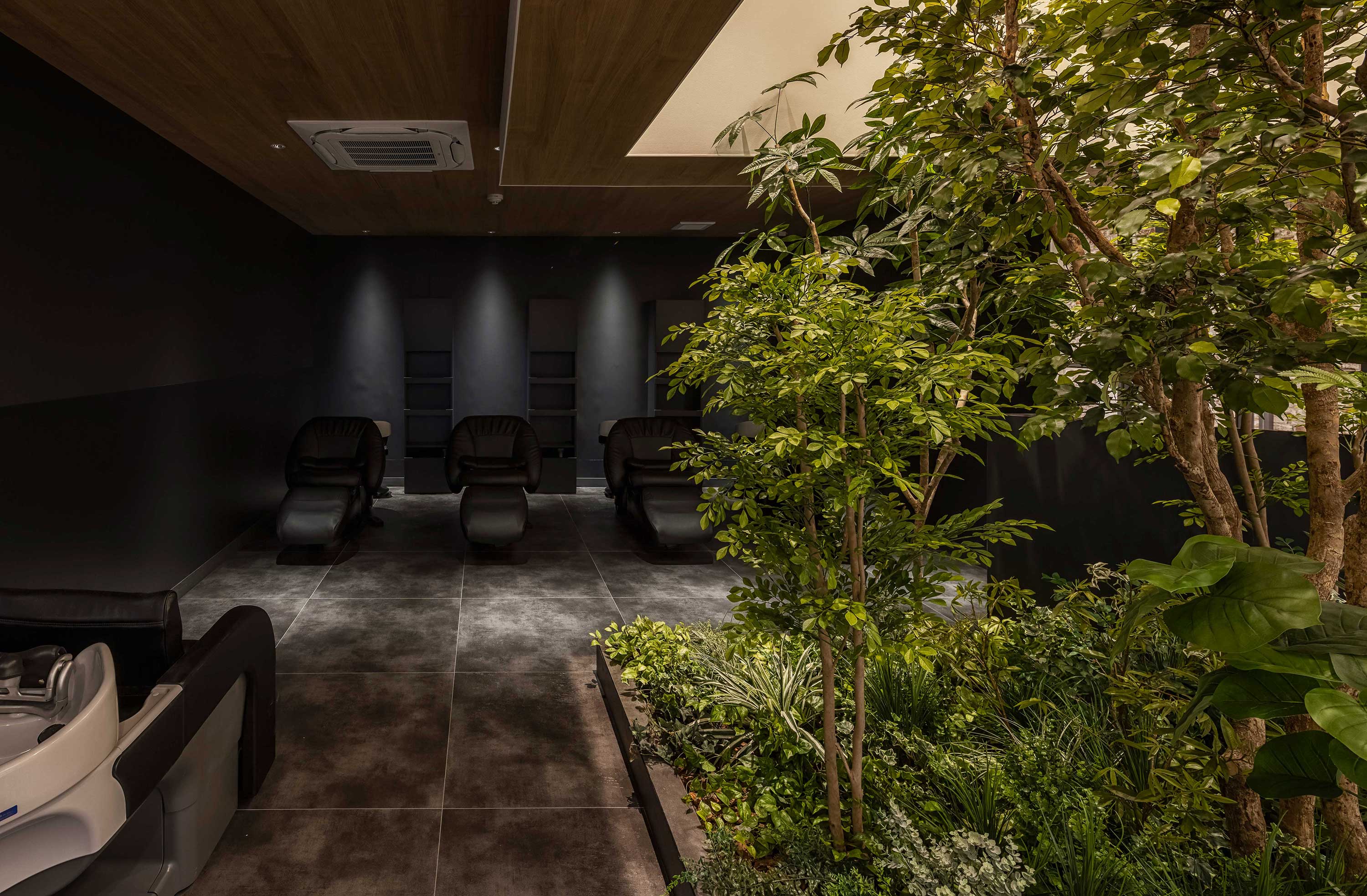 シャンプーブース