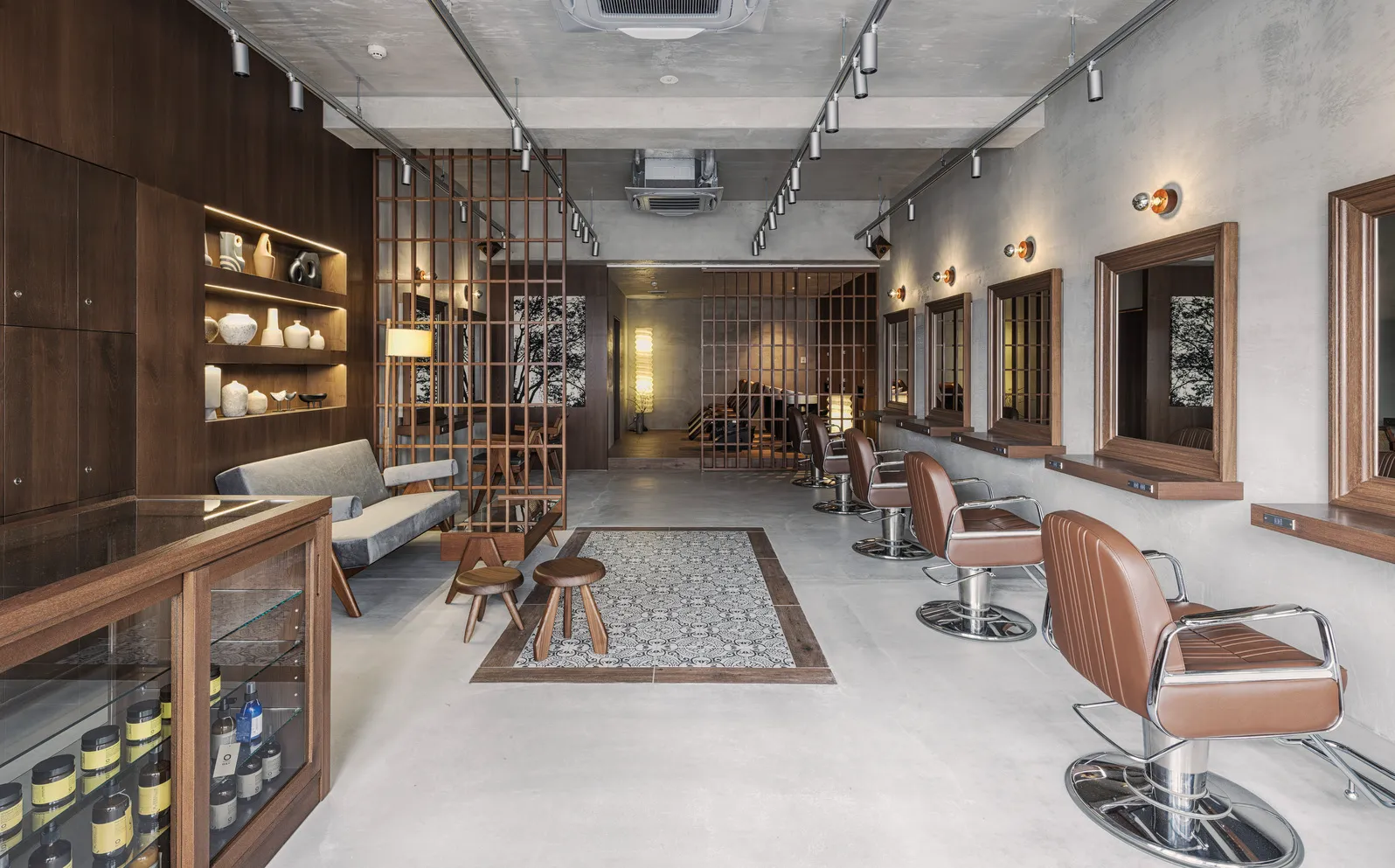 セット面〜シャンプーブース